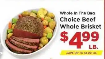 Homeland Market Whole In The Bag Choice Beef Whole Brisket offer