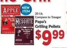 Homeland Market Papa's Grilling Pellets offer