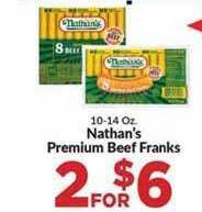 Homeland Market Nathan's Premium Beef Franks offer