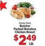 Butcher Packed Boneless Chicken Breast