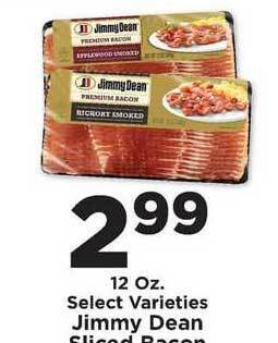 IGA Jimmy Dean Sliced Bacon offer