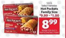 IGA Hot Pockets Family Size offer