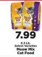 IGA Meow Mix Cat Food offer