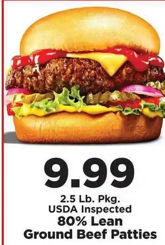 IGA Usda Inspected 80% Lean Ground Beef Patties offer