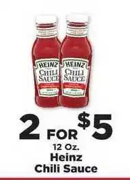 IGA Heinz Chili Sauce offer