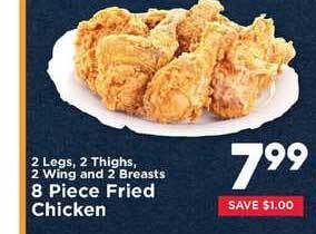 8 Piece Fried Chicken