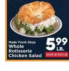 IGA Whole Rotisserie Chicken Salad offer