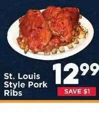 IGA St. Louis Style Pork Ribs offer