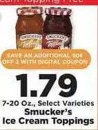 IGA Smucker's Ice Cream Toppings offer
