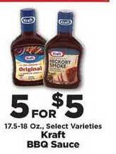 IGA Kraft Bbq Sauce offer