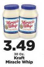 IGA Kraft Miracle Whip offer