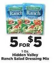 IGA Hidden Valley Ranch Salad Dressing Mix offer