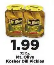 IGA Mt. Olive Kosher Dill Pickles offer