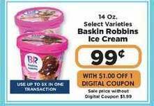 IGA Baskin Robbins Ice Cream offer