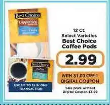 IGA Best Choice Coffee Pods offer