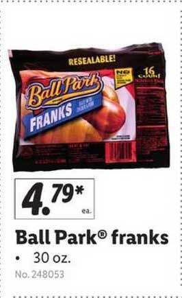 Lidl Ball Park Franks offer
