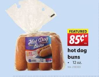 Lidl Hot Dog Buns offer