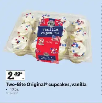 Lidl Two-bite Original Cupcakes, Vanilla offer