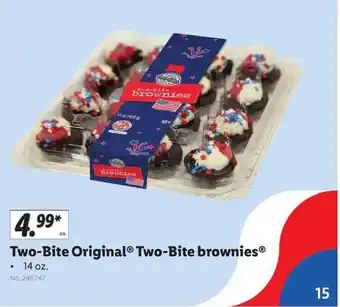 Lidl Two-bite Original Two-bite Brownies offer