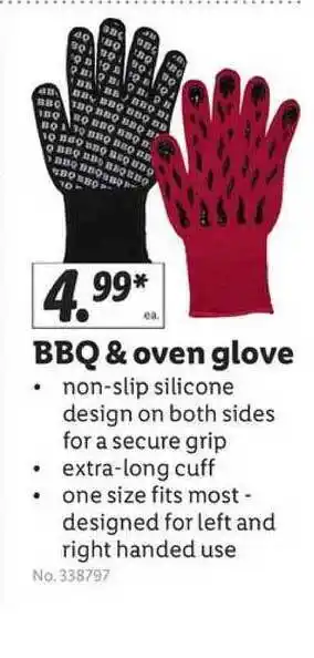 Lidl Bbq & Oven Glove offer