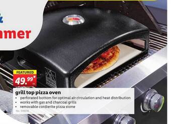 Lidl Grill Top Pizza Oven offer