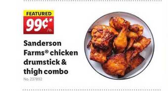 Lidl Sanderson Farms Chicken Drumstick & Thigh Combo offer