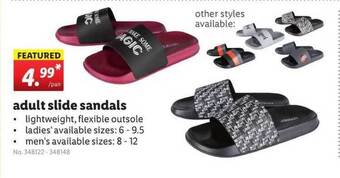 Lidl Adult Slide Sandals offer