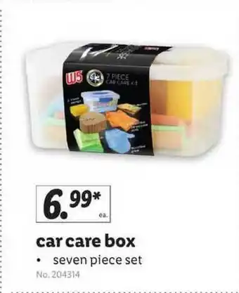 Lidl Car Care Box offer
