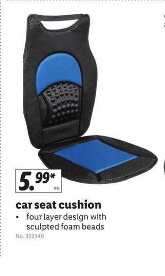 Lidl Car Seat Cushion offer