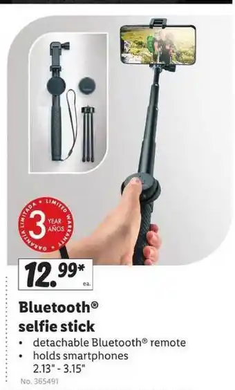 Lidl Bluetooth Selfie Stick offer