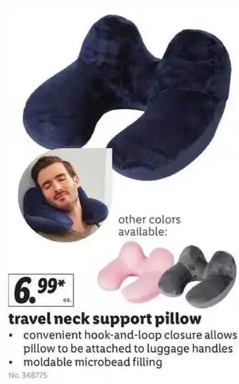 Lidl Travel Neck Support Pillow offer