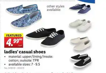 Lidl Ladies Casual Shoes offer