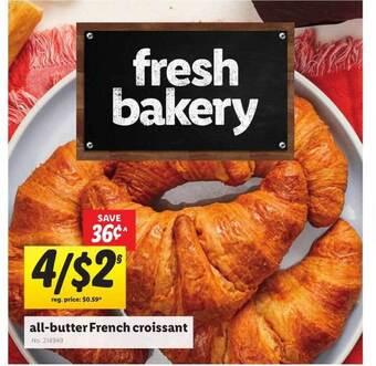 Lidl All-butter French Croissant offer
