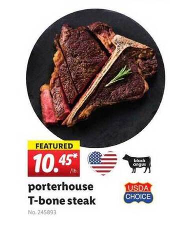 Lidl Porterhouse T-bone Steak offer
