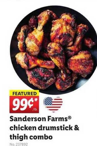 Lidl Sanderson Farms Chicken Drumstick & Thigh Combo offer