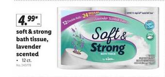 Lidl Soft & Strong Bath Tissue, Lavender Scented offer