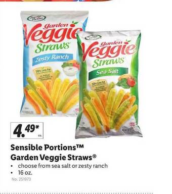 Lidl Sensible Portions Garden Veggie Straws offer