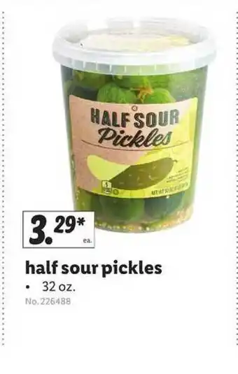 Lidl Half Sour Pickles offer
