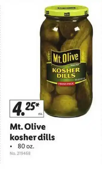 Lidl Mt. Olive Kosher Dills offer