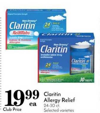 Pavilions Claritin Allergy Relief offer