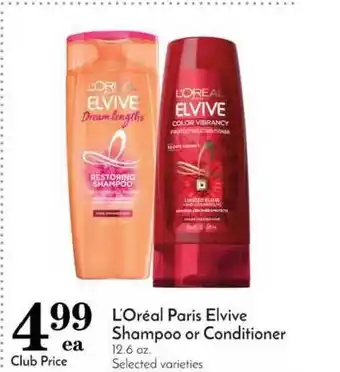 Pavilions L'oreal Paris Elvive Shampoo Or Conditioner offer