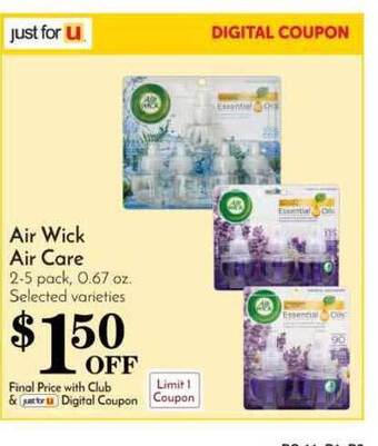 Pavilions Air Wick Air Care offer