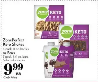Pavilions Zoneperfect Keto Shakes offer