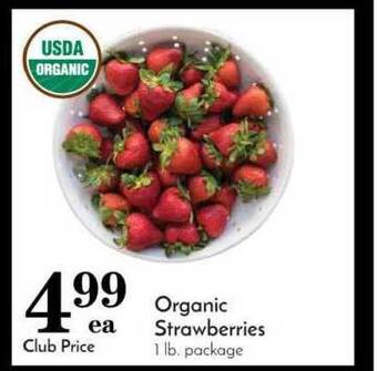 Pavilions Organic Strawberries offer