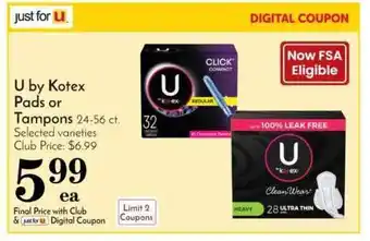 Pavilions U Byb Kotex Pads Or Tampons offer