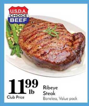 Pavilions Ribeye Steak offer
