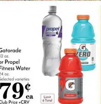 Pavilions Gatorade Or Propel Fitness Water offer