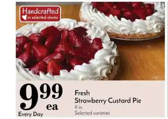 Pavilions Fresh Strawberry Custard Pie offer