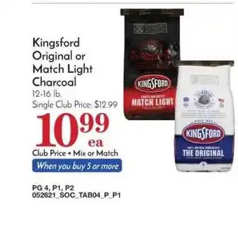 Pavilions Kingsford Original Or Match Light Charcoal offer