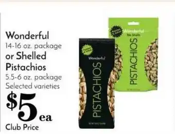 Pavilions Wonderful Or Shelled Pistachios offer